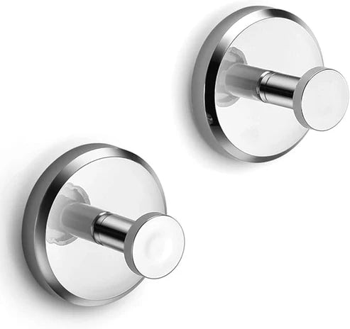 Self-Adhesive Brass Wall Hooks – Strong & Reusable (2 pcs)