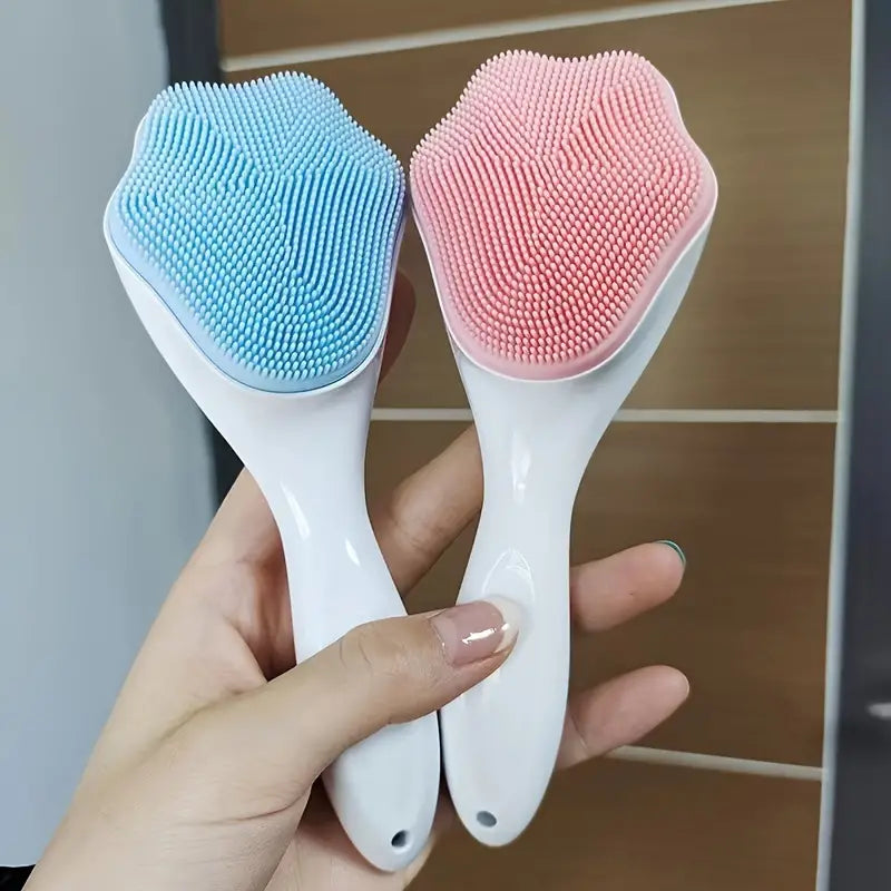 SilkyGlow – Silicone Facial Scrubber
