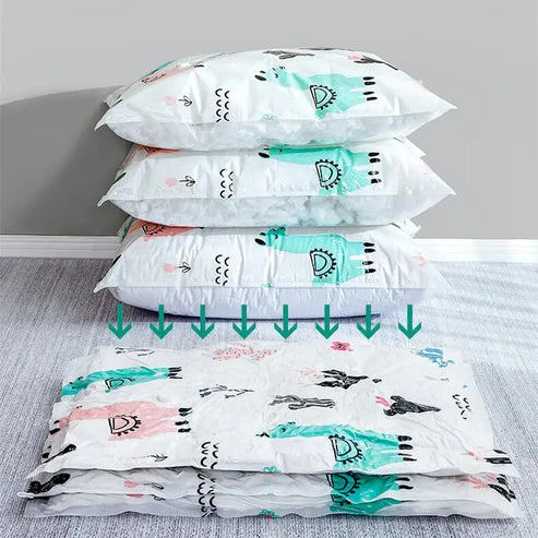 Reusable Vacuum Storage Bags + Powerful Electric Pump Included