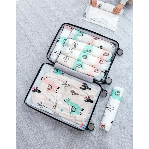Reusable Vacuum Storage Bags + Powerful Electric Pump Included