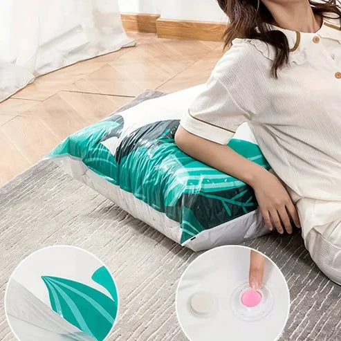 Reusable Vacuum Storage Bags + Powerful Electric Pump Included