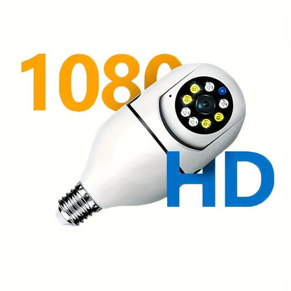 HD WIFI Security Camera - Easy Bulb Installation (+ 64GB Memory Card Included)