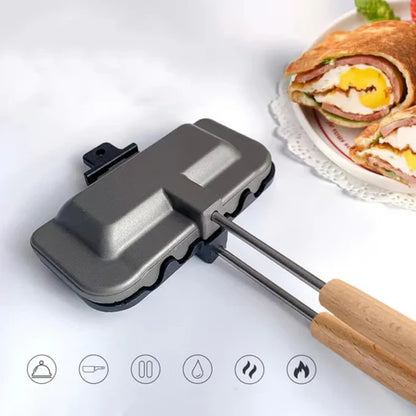 Double-Sided Non-Stick Grill – Compact and Convenient