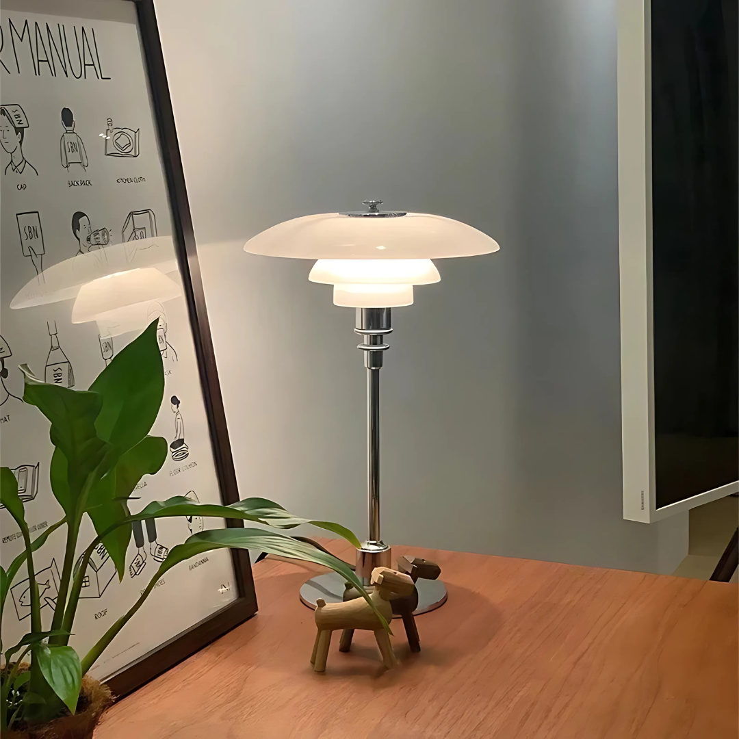 CelestialGlimmer – Nordic Simple Glass Table Lamp