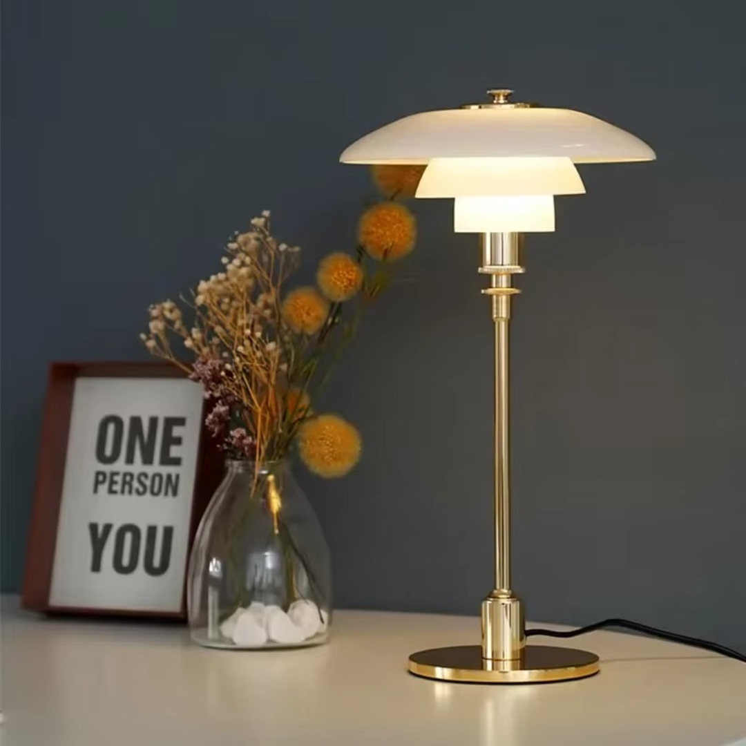 CelestialGlimmer – Nordic Simple Glass Table Lamp