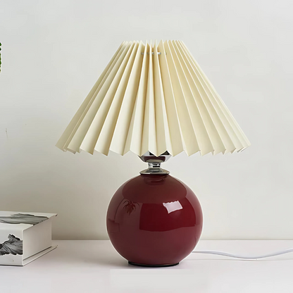 Vintage Pleated Table Lamp – Classic Charm, Modern Functionality
