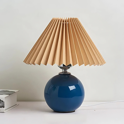 Vintage Pleated Table Lamp – Classic Charm, Modern Functionality