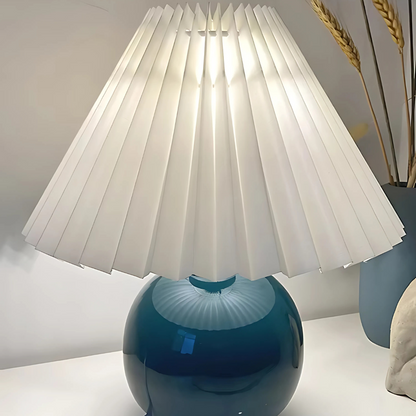 Vintage Pleated Table Lamp – Classic Charm, Modern Functionality