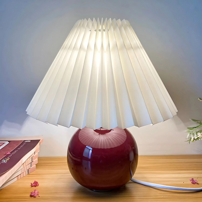 Vintage Pleated Table Lamp – Classic Charm, Modern Functionality