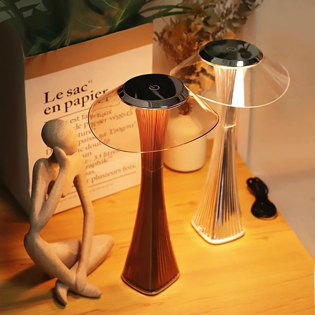 LED Diamond Table Lamp – Rechargeable Touch Control Light