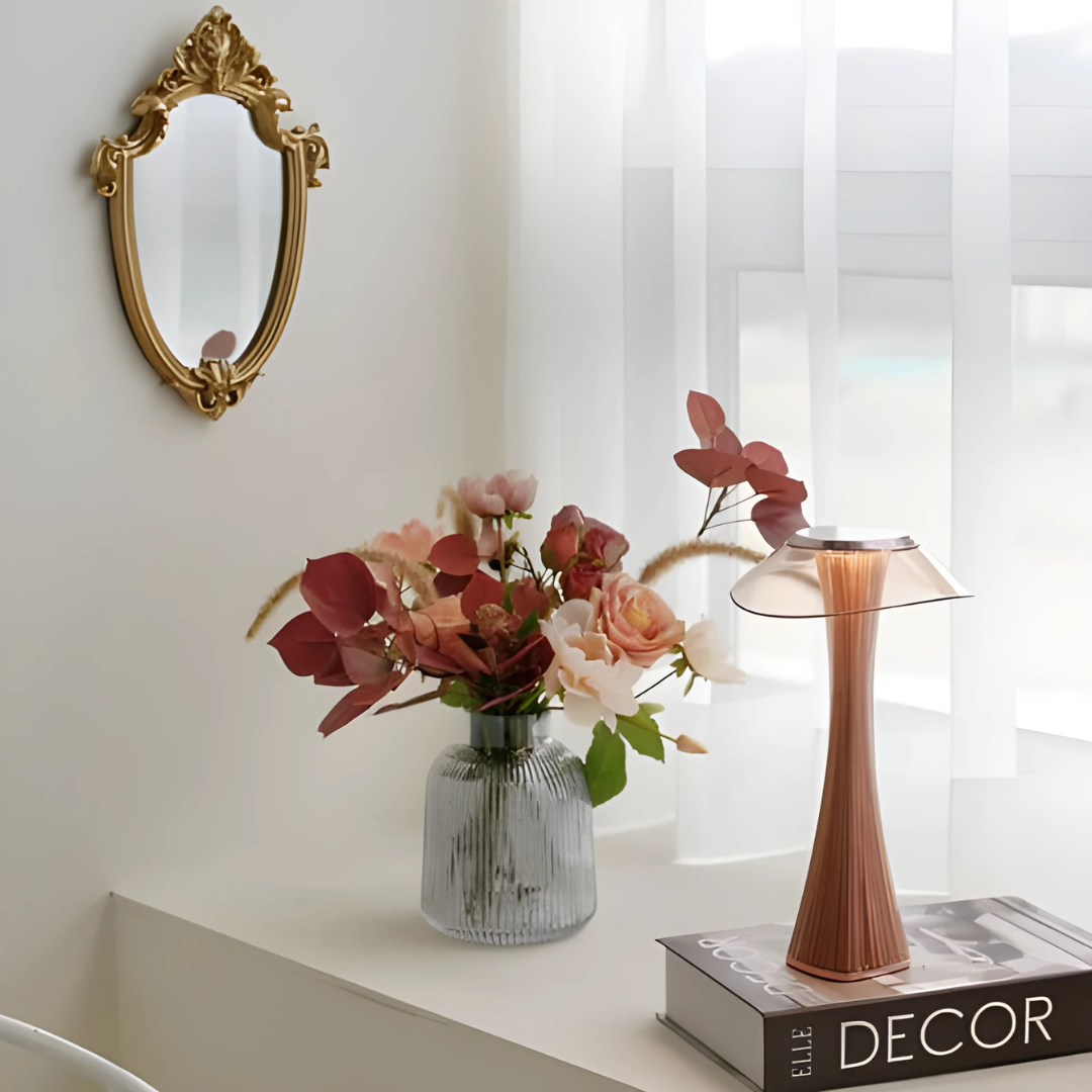 LED Diamond Table Lamp – Rechargeable Touch Control Light