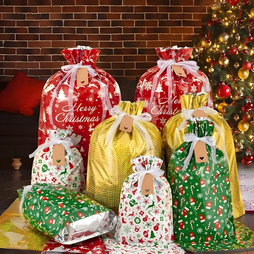 ChristmasWrap – 27 Reusable Gift Bags for Effortless Holiday Wrapping