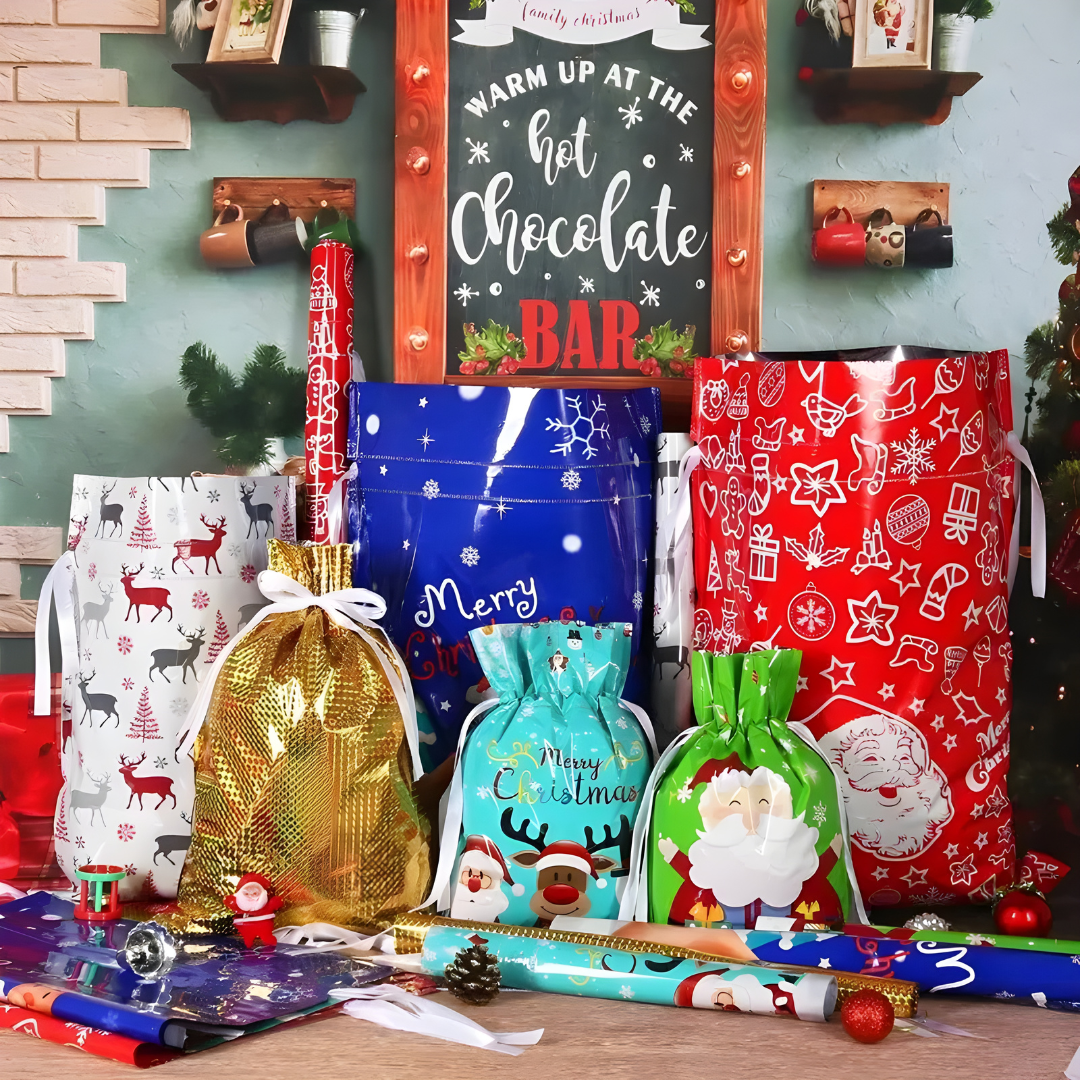 ChristmasWrap – 27 Reusable Gift Bags for Effortless Holiday Wrapping