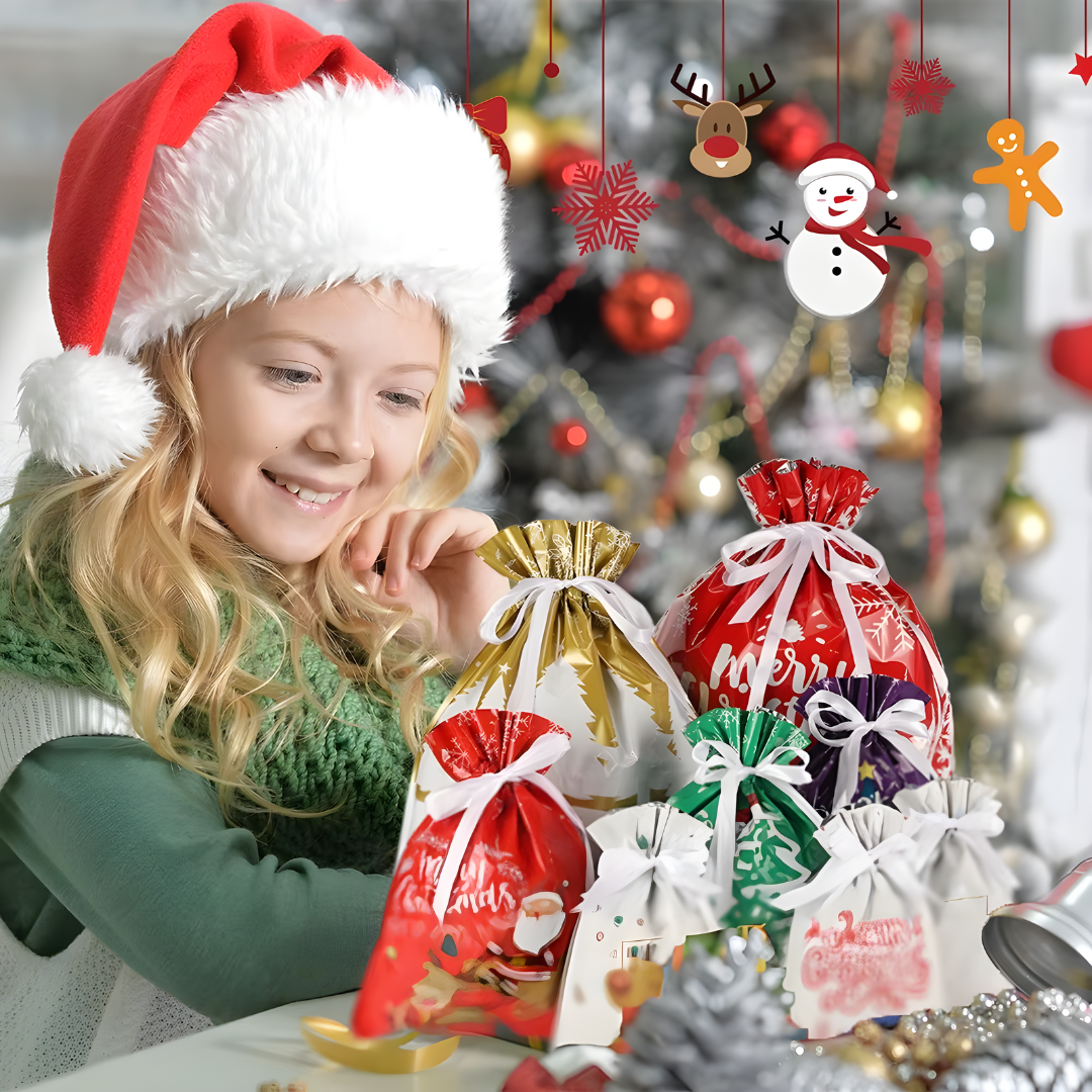 ChristmasWrap – 27 Reusable Gift Bags for Effortless Holiday Wrapping