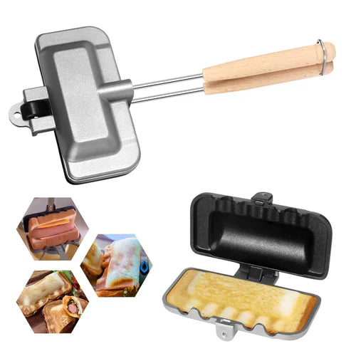 Double-Sided Non-Stick Grill – Compact and Convenient