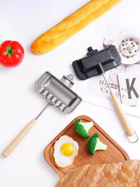 Double-Sided Non-Stick Grill – Compact and Convenient
