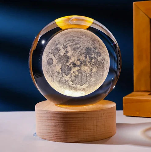CrystalCosmos 3D Celestial Night Light