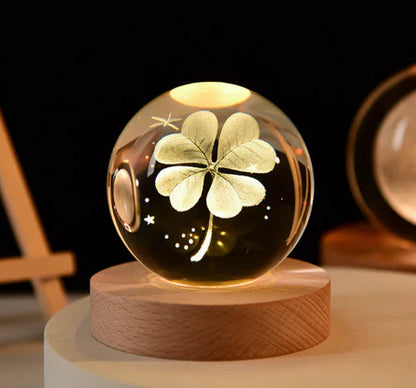 CrystalCosmos 3D Celestial Night Light