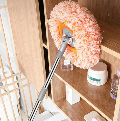 360° Microfiber Spin Mop + Extendable Handle (+ 1 free extra Microfibre head)