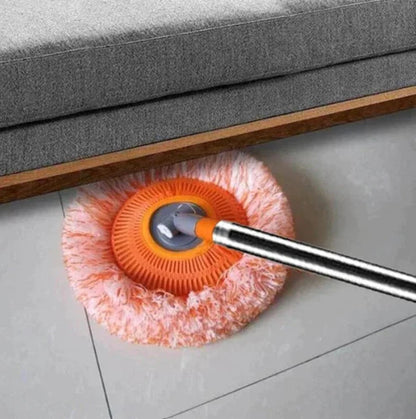 360° Microfiber Spin Mop + Extendable Handle (+ 1 free extra Microfibre head)