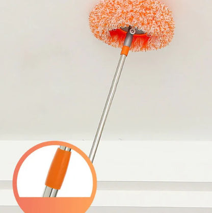 360° Microfiber Spin Mop + Extendable Handle (+ 1 free extra Microfibre head)
