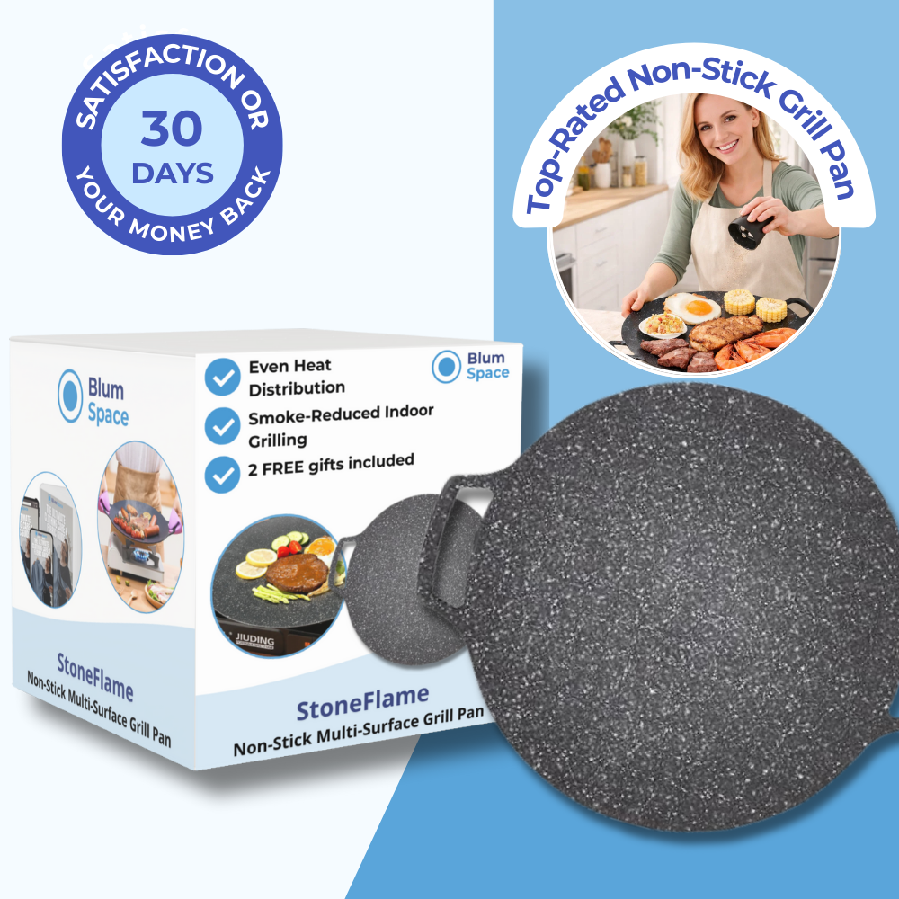 StoneFlame - Korean Stone-Coated Grill Pan