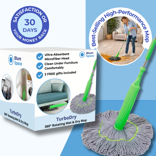 TurboDry Mop – Ultra-Absorbent Cleaning Revolution