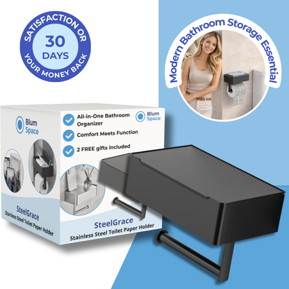 SteelGrace - Premium Toilet Paper Holder