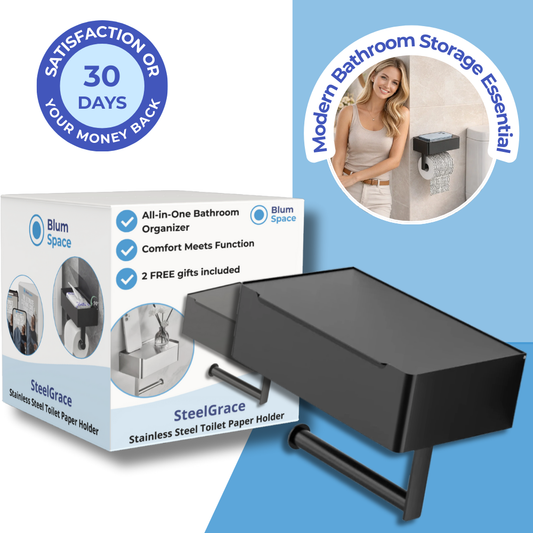 SteelGrace - Premium Toilet Paper Holder