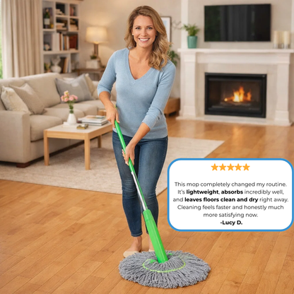 TurboDry Mop – Ultra-Absorbent Cleaning Revolution