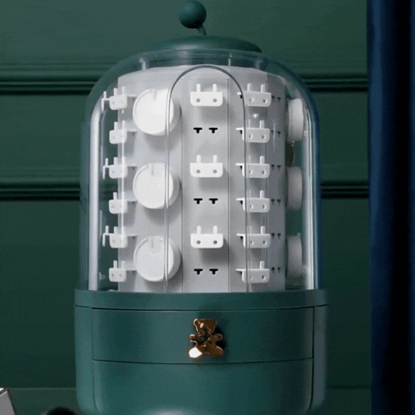 LuxeVault – Rotating Jewelry Organizer