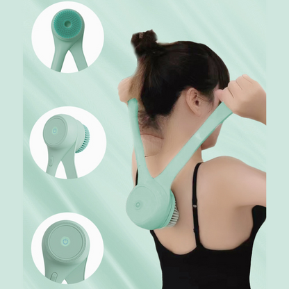 Dual-Handle Electronic Bath Brush – Effortless Cleansing