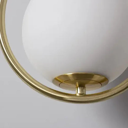 Moonlight Wall Sconce – Metal & Frosted Glass
