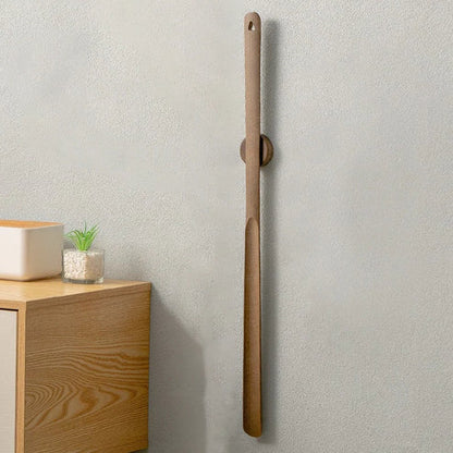 Magnetic Wooden Long-Handled Shoe Horn (With Stand)