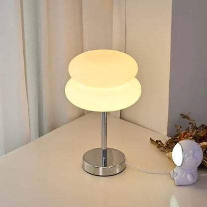 Minimalist Glass Bedside Lamp: Retro Charm & Timeless Elegance
