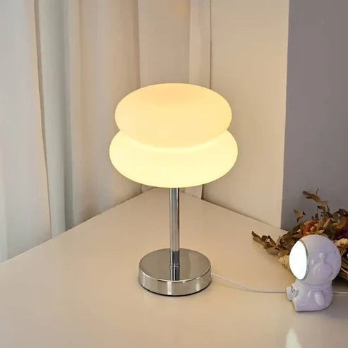 Minimalist Glass Bedside Lamp: Retro Charm & Timeless Elegance