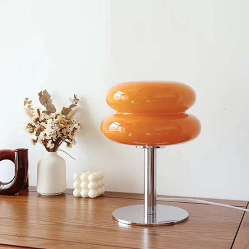 Minimalist Glass Bedside Lamp: Retro Charm & Timeless Elegance