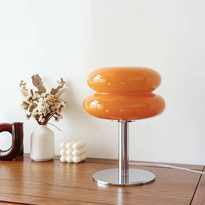 Minimalist Glass Bedside Lamp: Retro Charm & Timeless Elegance