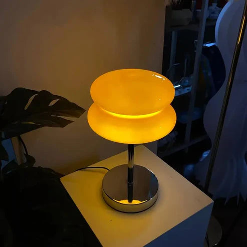 Minimalist Glass Bedside Lamp: Retro Charm & Timeless Elegance