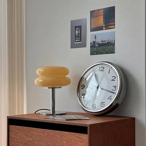 Minimalist Glass Bedside Lamp: Retro Charm & Timeless Elegance