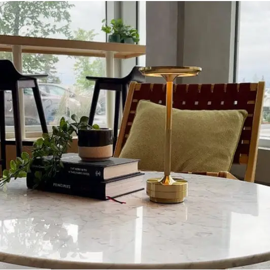 LumiGlow – Wireless Table Lamp with Adjustable Brightness