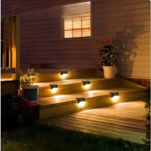 SolarGlow – Solar Stair & Border Lights (4-Pack)