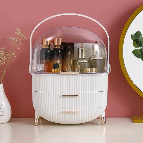 Elegant & Secure Cosmetic Organizer