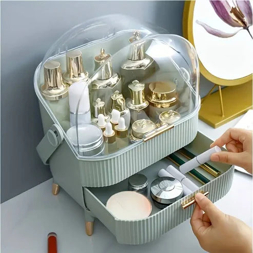 Elegant & Secure Cosmetic Organizer