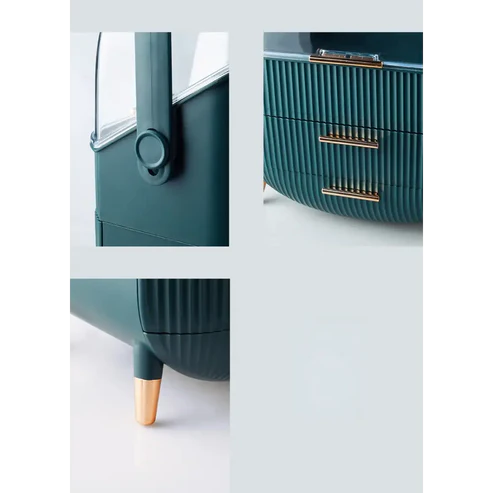 Elegant & Secure Cosmetic Organizer
