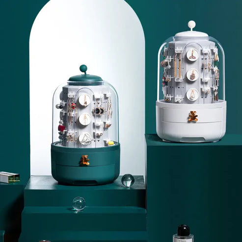 LuxeVault – Rotating Jewelry Organizer