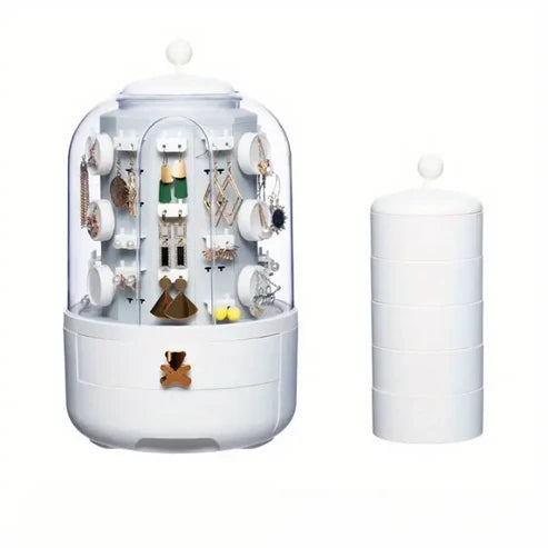 LuxeVault – Rotating Jewelry Organizer