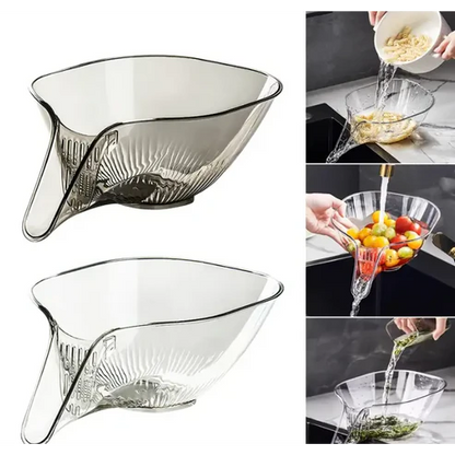 ClearFlow – Multifunctional Transparent Drain & Wash Basket