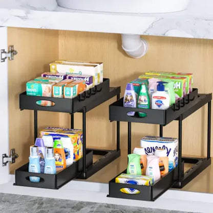 Under-Sink Double Slot Organizer