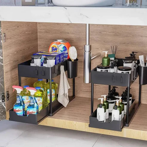 Under-Sink Double Slot Organizer